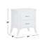 Table de chevet 2 tiroirs Cambell - blanc