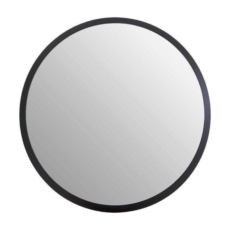 Angelica Solid Wood Flat Wall Mirror, 54cm H x 54cm W