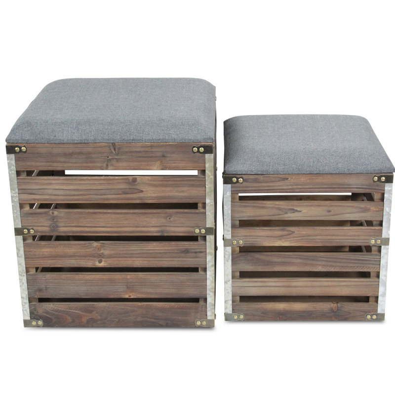 Banc de rangement à plateau rabattable Kiger