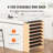 72 - Bottle Stackable Wine Rack, 3.74 Inch Shelf Height, Good For Lovers Modular Storage Smooth Wood Surface, Cellar