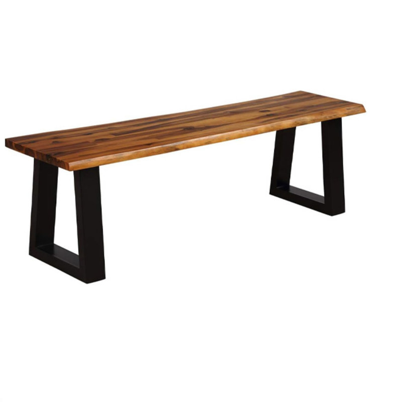 Banc de salle à manger en bois d'acacia massif