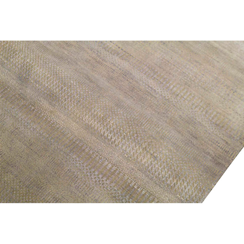 Tapis beige et bleu noué à la main de haute qualité