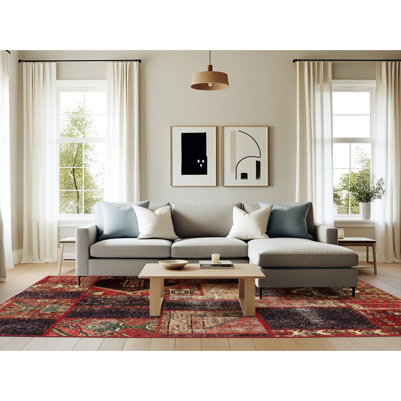 Abstract Indoor Rug, Rectangle 6' x 9'