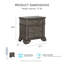 Table de chevet 2 tiroirs Adames-68018396