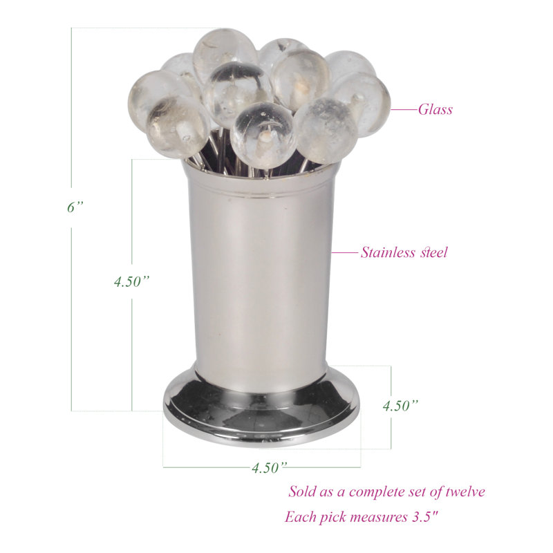 Multicolor Party Pick, Clear