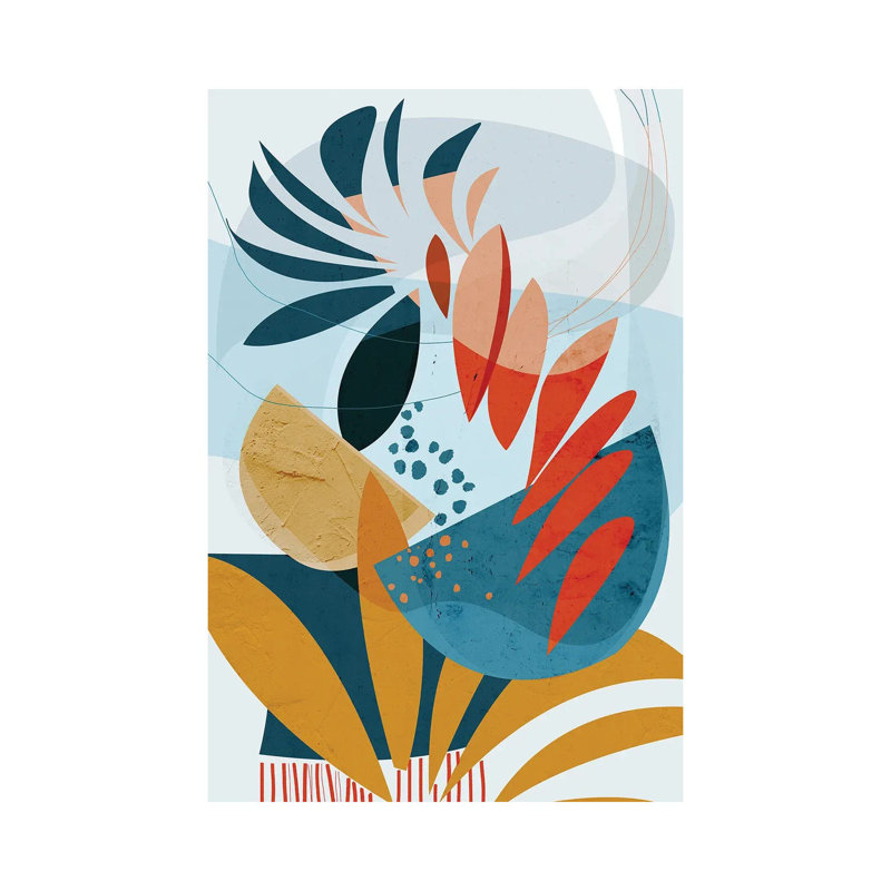 Plantes tropicales_1PC6, Sans cadre, toile, H 60 po x l 40 po
