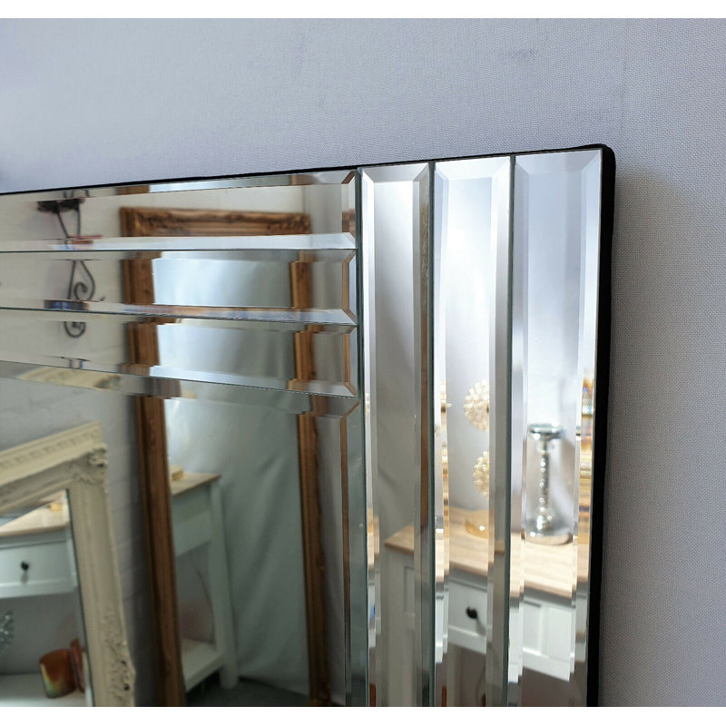 Grace Triple Glass Framed Wall Mirror 60cm x 90cm