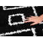 Tapis noir à motifs géométriques-1992608107
