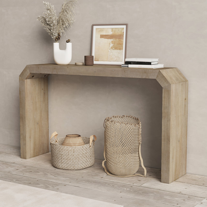 Wood 52'' Console Table, Natural