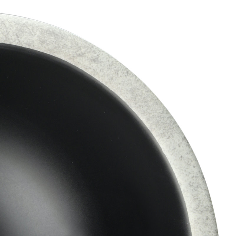 Bol à céréales 13 oz Kobe, Noir / argent