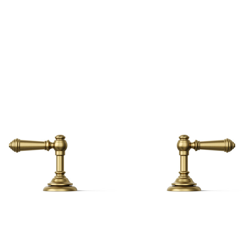 Artifacts® Bathroom Sink Lever Handles, Vibrant Brushed Moderne Brass