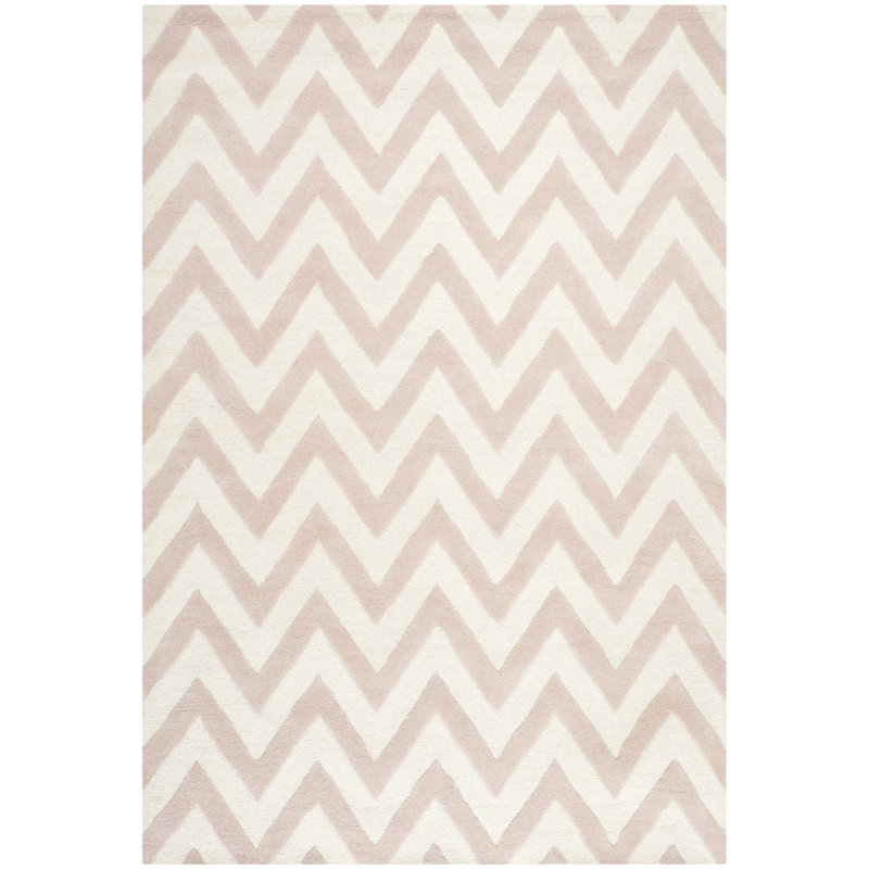 Nero Chevron Wool Hand Woven Area Rug, Rectangle 183 x 274 cm