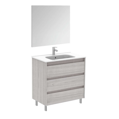 Mallie 32'' Single Bathroom Vanity with Ceramic Top