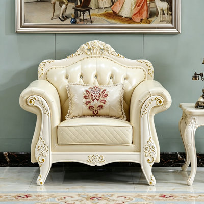 European style luxury leather sofa.