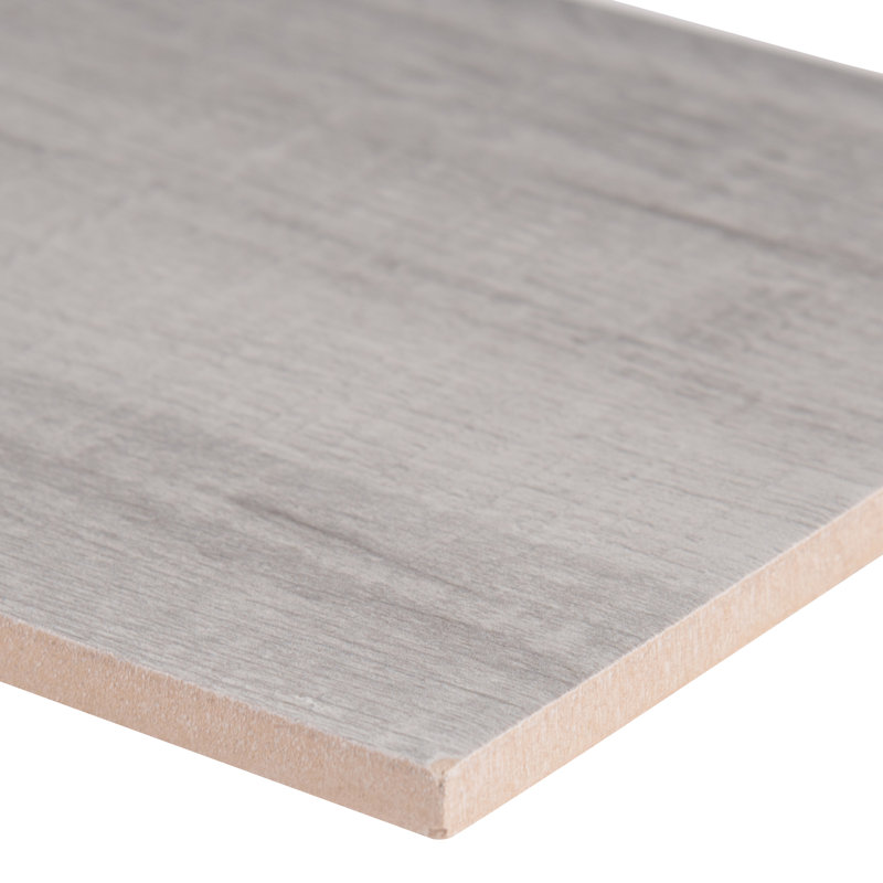 Bermont 8 in. x 40 in. Matte Ceramic Wood Look Floor and Wall Tile, Shell