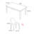 Simple modern rectangle dining table sets-106782806