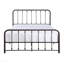 Lit plateforme classique avec fini bronze foncé et mobilier de chambre à coucher 1pc-300470198