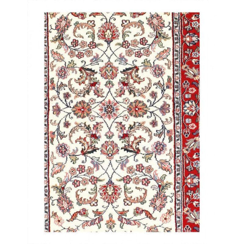 Floral Area Rug in Ivory