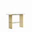 Console moderne avec cadre en métal doré, table d'entrée chic avec tablette de rangement pour le décor du salon