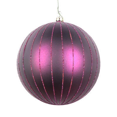 Ornement boule mat scintillante