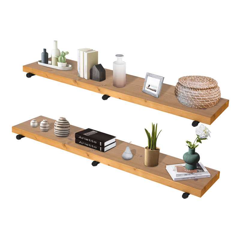 Ensemble de tablettes murales en bois 60 po