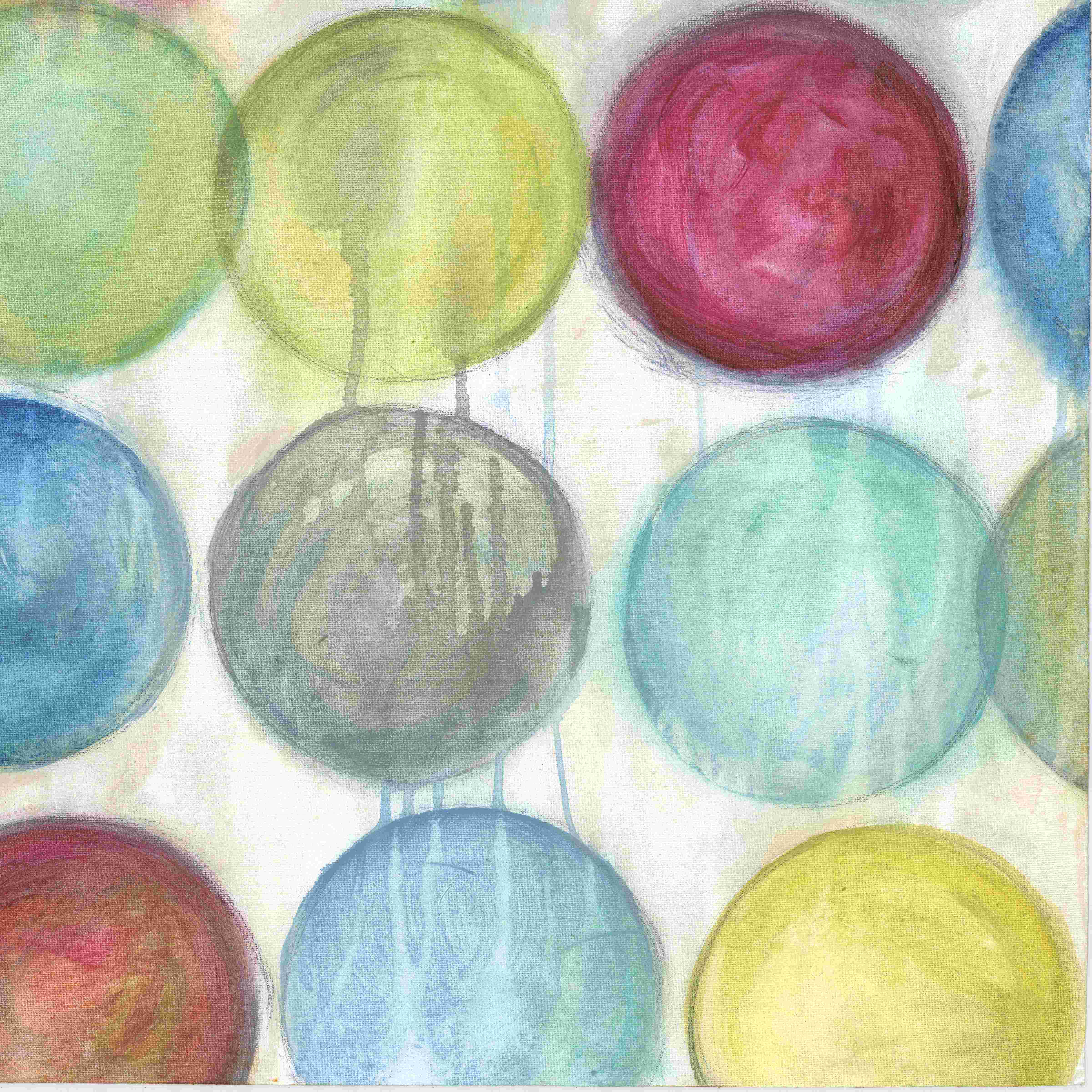 Wrought Studio™ Spotted Square - Wrapped Canvas Painting | Wayfair