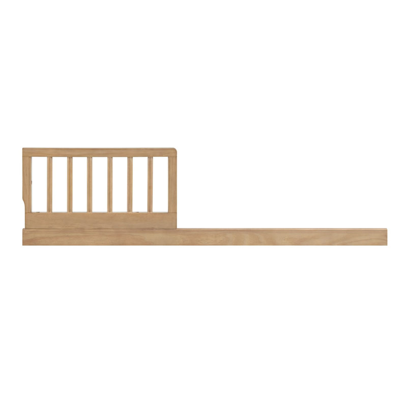 Everlee Island Crib Guard Rail, Honey Wood