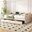 79.92 " Upholstered Daybed with Storage Drawers, Wood Daybed Twin Size, No Box Spring Needed, Grey-1899808599