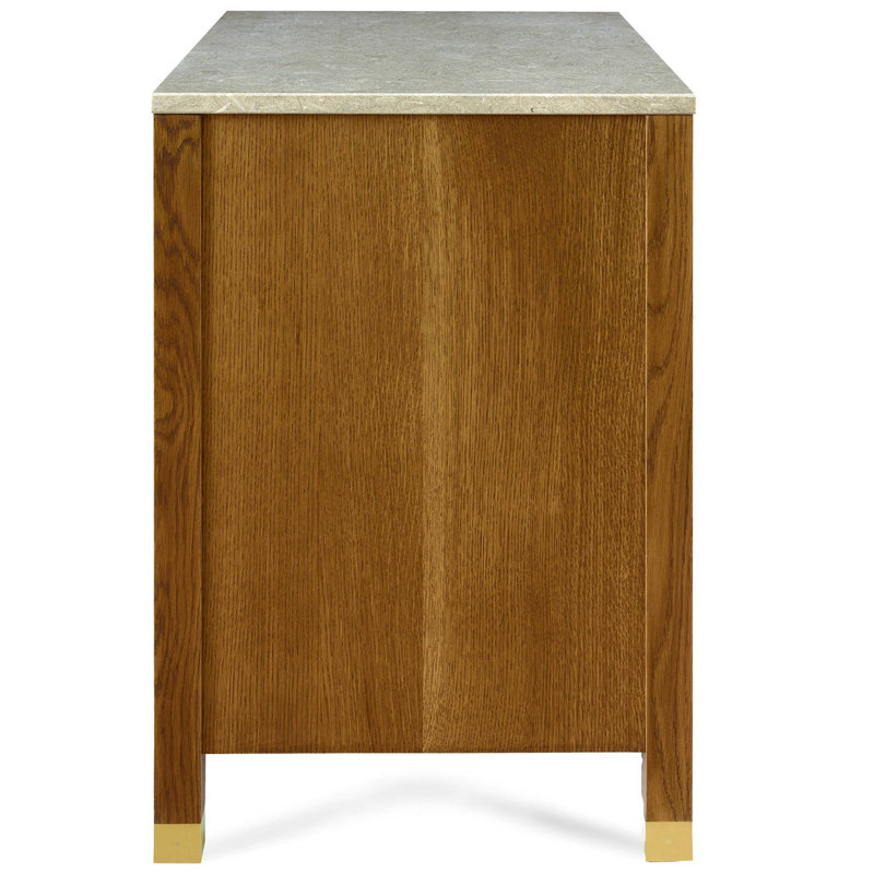 Surrey Hills Two-Door Nightstand, Stone Top