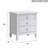 Hammond 3 Drawer Nightstand White