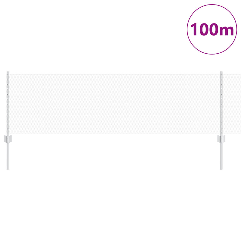 vidaXL Fence with Post Segment Outdoor Barrier Garden Terrace Divider Boundary, 60cm H x 10000cm W