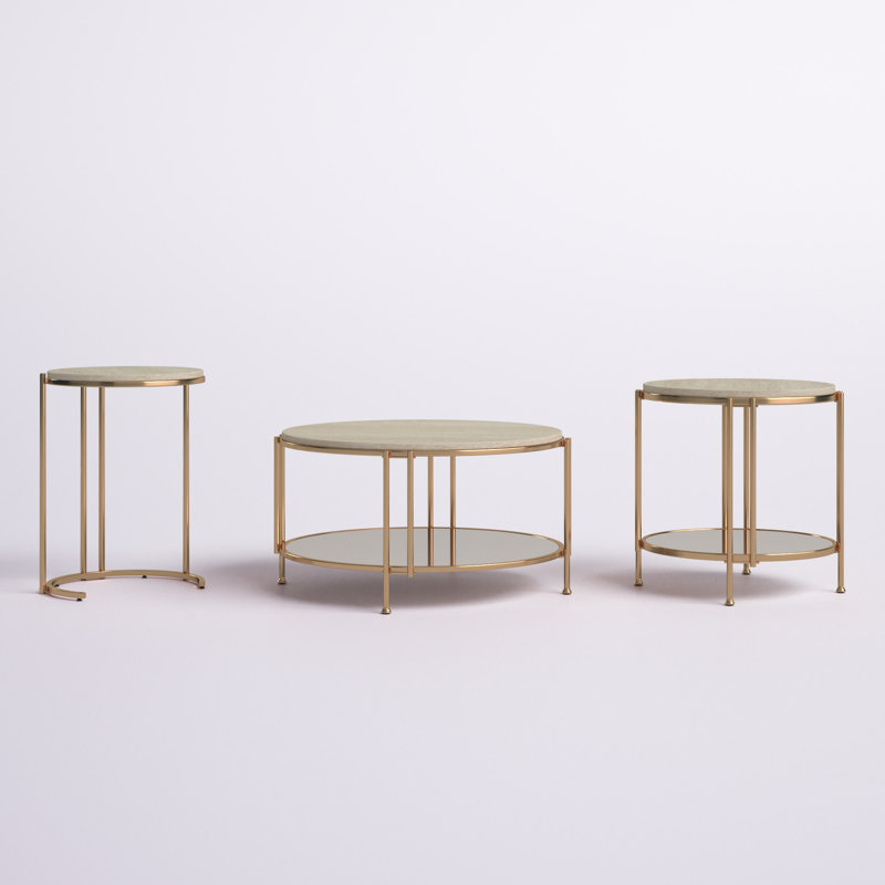 Ensemble de tables basses 3 pièces Anara