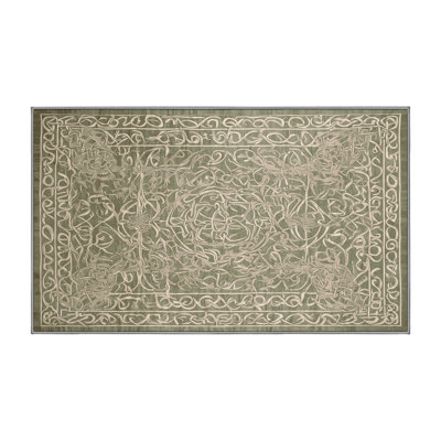 Machine Washable Brown Area Rug