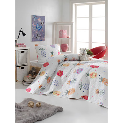 Cotton Floral Coverlet