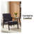 Avellune Medieval Modern Armchair, High-Back Upholstered Accent Chair with Solid Wood Legs for Living Room or Bedroom-874024317