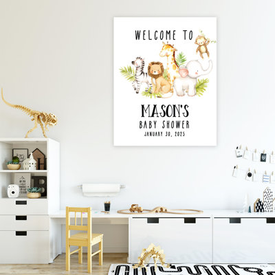 Panneau de bienvenue pour fête de naissance