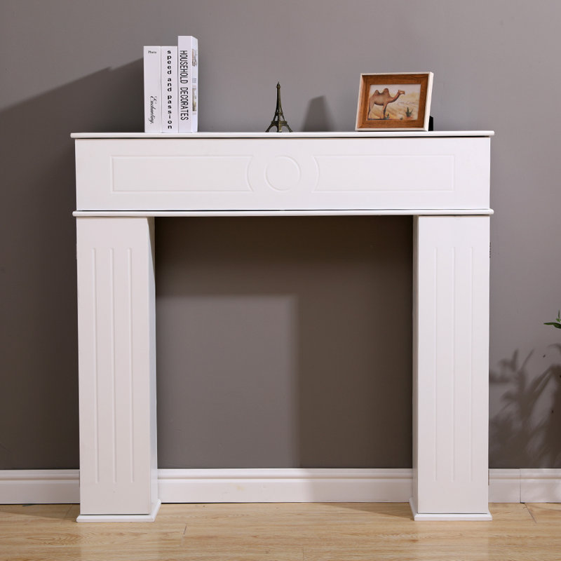 Escobar Wood Fireplace Surround, White