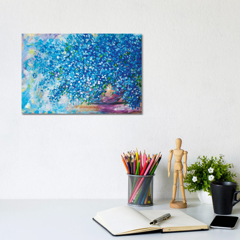 Forget-Me-Not - Wrapped Canvas Painting, 20.32 cm H x 30.48 cm W