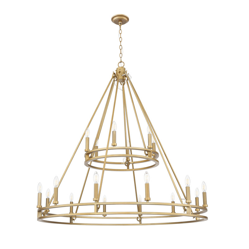 Lustre en laiton 18 lumières Dennison Signature