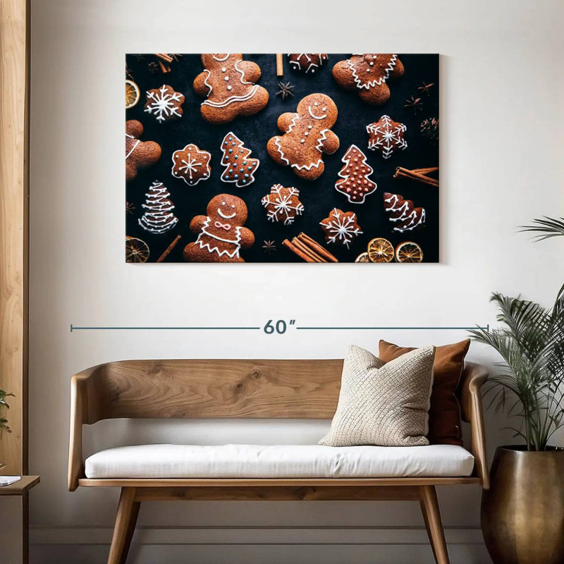 Yarlin Iced Gingerbread Cookies, 30" H x 45" W
