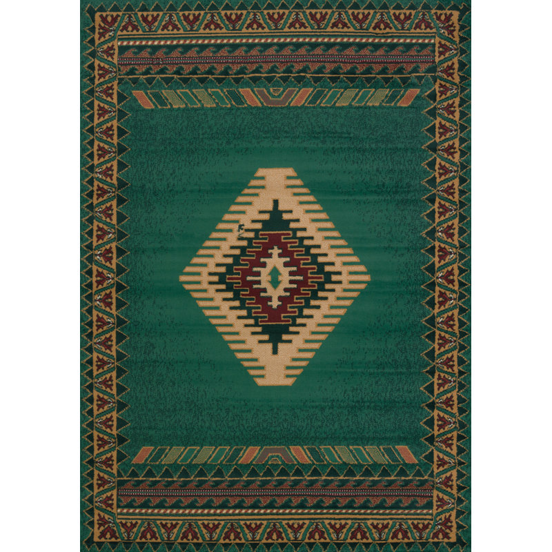 Tapis vert Hyacinthe, Rectangle 5 pi 3 po x 7 pi 6 po