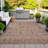 Machine Washable Indoor/Outdoor Xhevrie Terracotta Rug-111946648