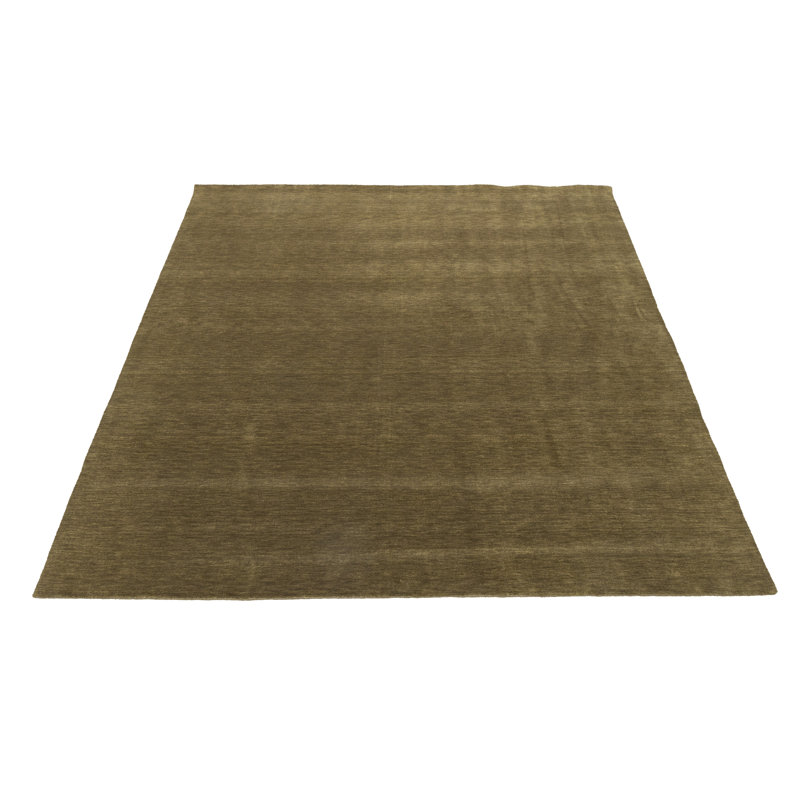 Ottosson Hand Loomed Gabbeh Rug, 100% Wool, Solid Color, Fade & Stain Resistant, Durable, All Sizes, India-Made.