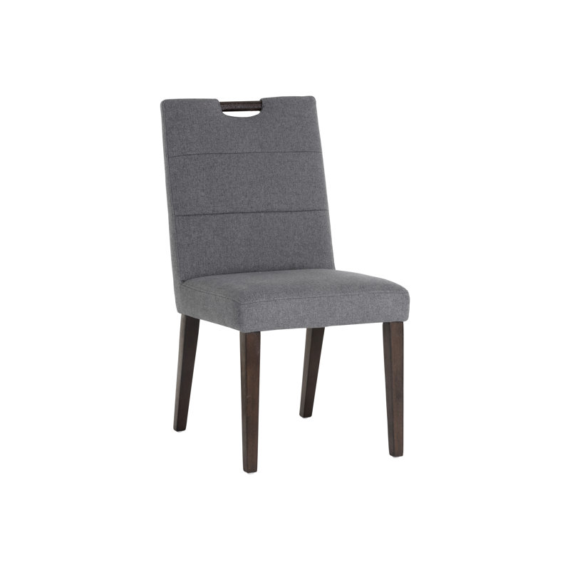 Tory Upholstered Dining Chair, Dark Gray
