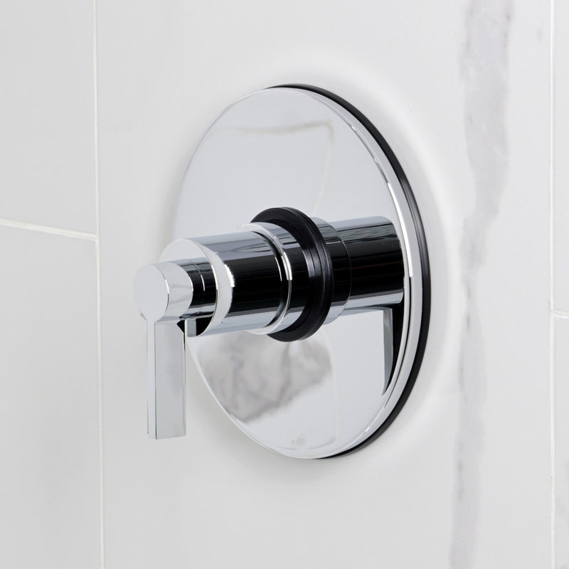 Kingston Brass NuvoFusion Single-Handle Pressure Balanced Tub and Shower Faucet, Polished Chrome