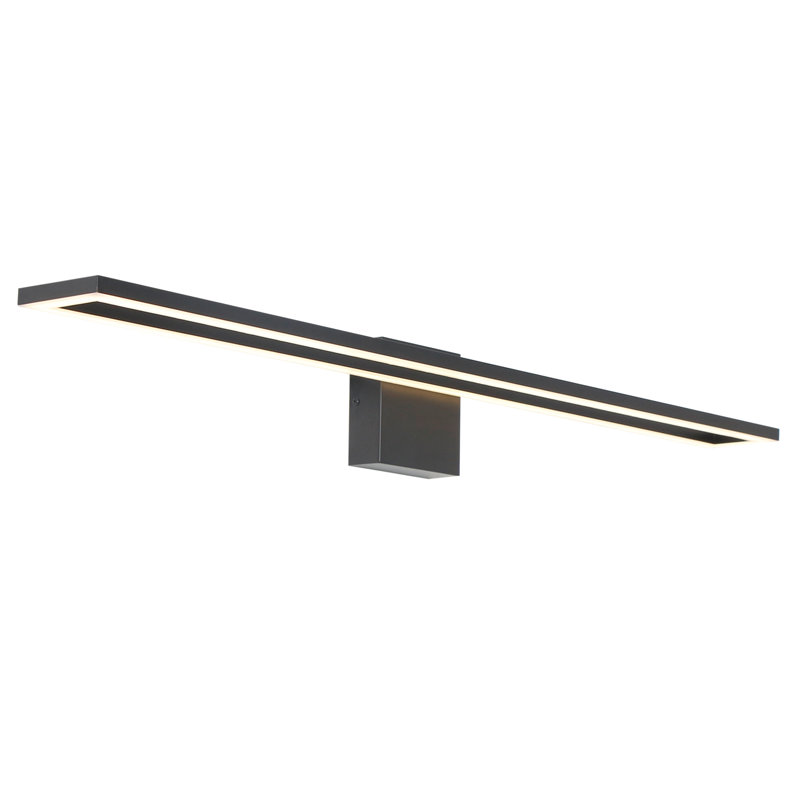 Changanbi 1-Light Dimmable Modern LED Vanity Light Black Bath Bar, 4.7" H x 39.3" W x 5.1" D