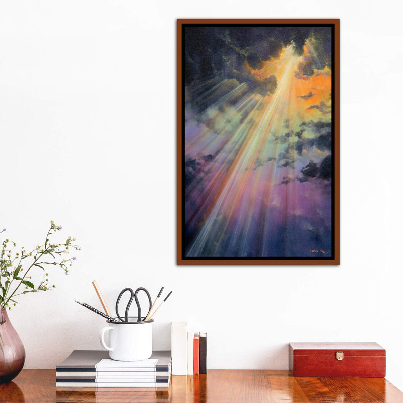 Breakthrough par impression, Toile avec cadre en bois classique, H 26 po x l 18 po x P 1,5 po