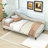Linen Upholstered L-Shaped Daybed with Semi-Enclosed Design-1002139318-1002139274