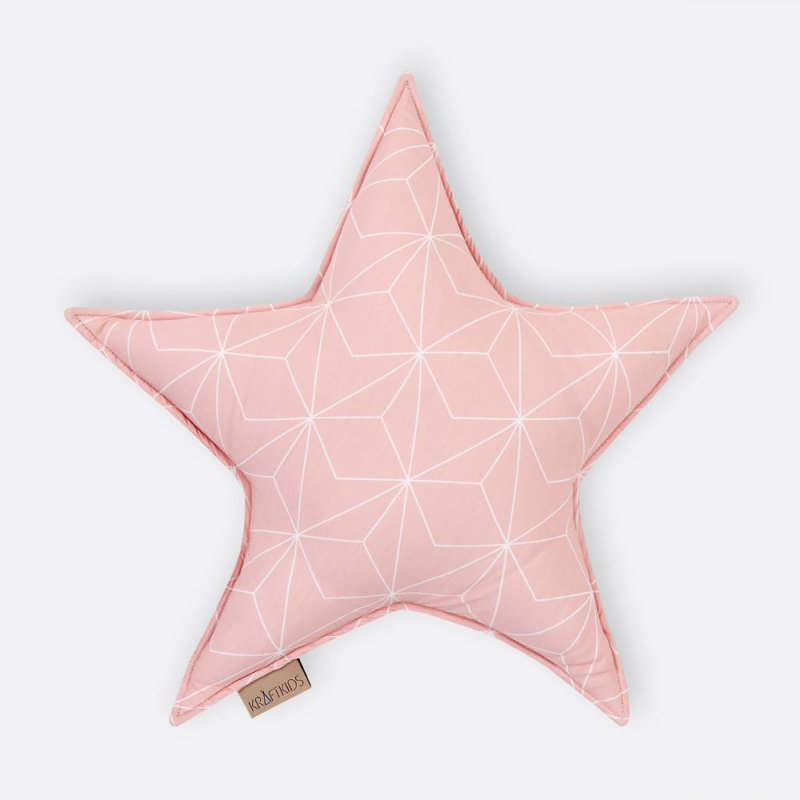 Weiße, Dünne Diamante Geometric Novelty Throw Cushion, Altrosa