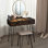 Ensemble coiffeuse avec tabouret avec miroir Lachapelle